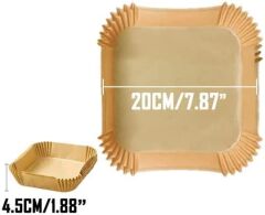 Airfreyer Fritöz Kağıdı Kare XL / XXL 100LÜ