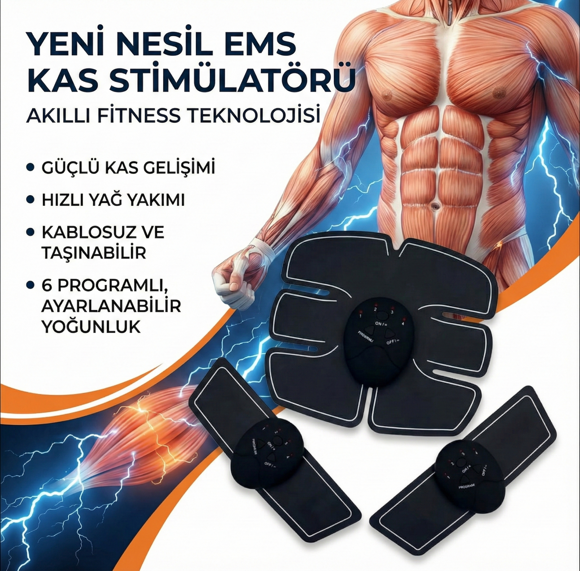 SixPad Kas Geliştirici Masaj Aleti