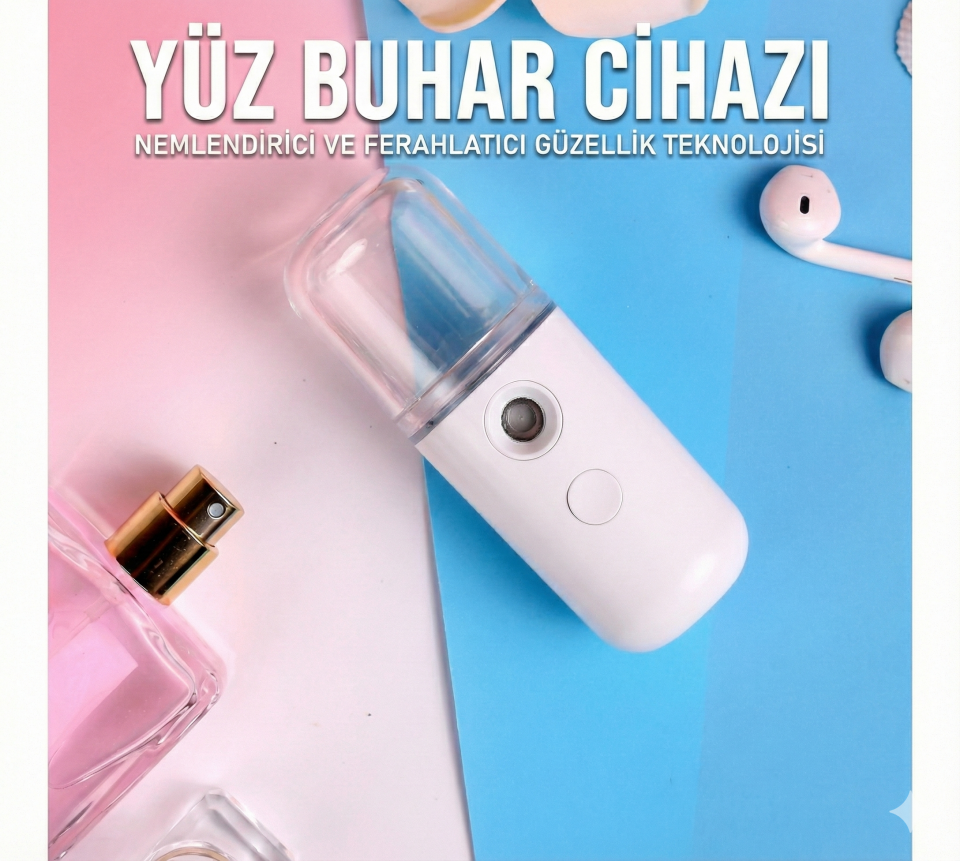 Şarjlı Mini Yüz Nemlendirici Dezenfektan Cihazı Mist Sprayer