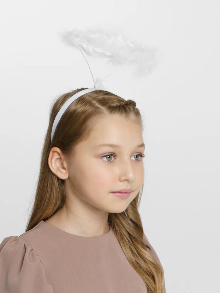 Beyaz Otrişli Tüylü Esnek Yapı Melek Haresi Melek Tacı