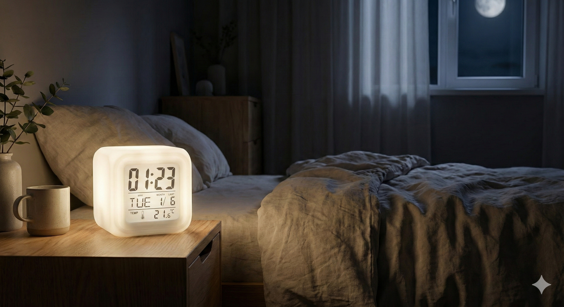 Renk Değiştiren Küp Saat