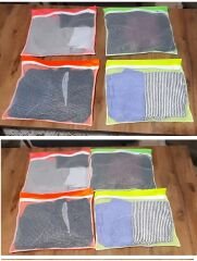 4 Adet 4 Renk Bavul İçi Düzenleyici - Fermuarlı Valiz Organizeri