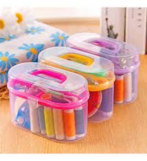 ÇANTALI DİKİŞ ÇEYİZ SETİ İPLİK - İĞNE - MAKAS- MEZURA