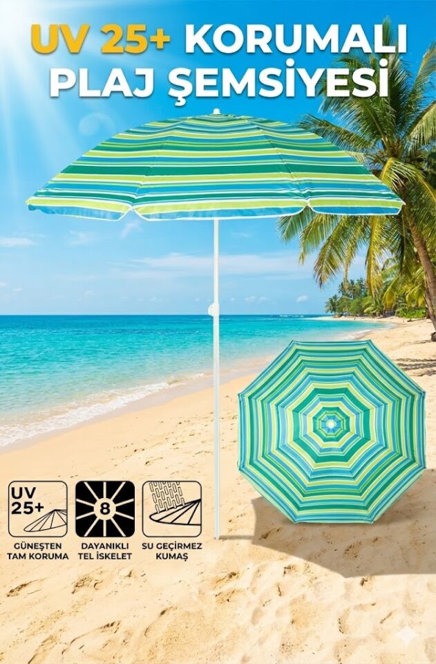 Plaj Şemsiyesi Sabit 180 cm
