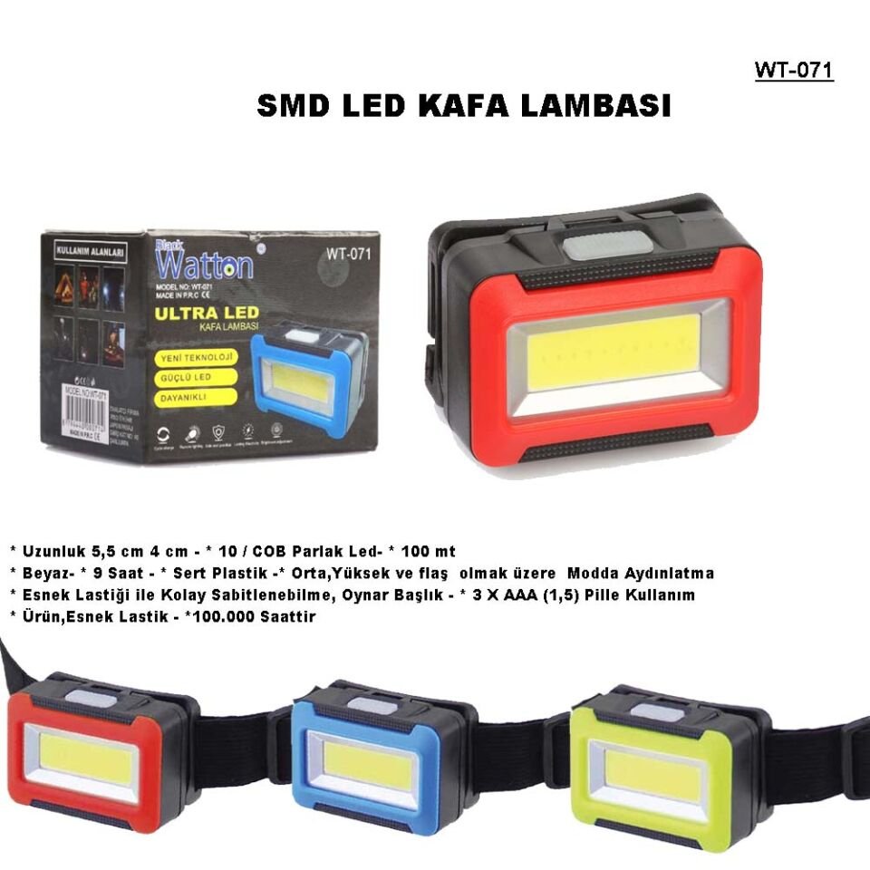 Pilli Kafa Lambası Wt-071