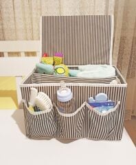Bebek Beşik Başucu Düzenleyici Kapaklı 5 Bölmeli Organizer