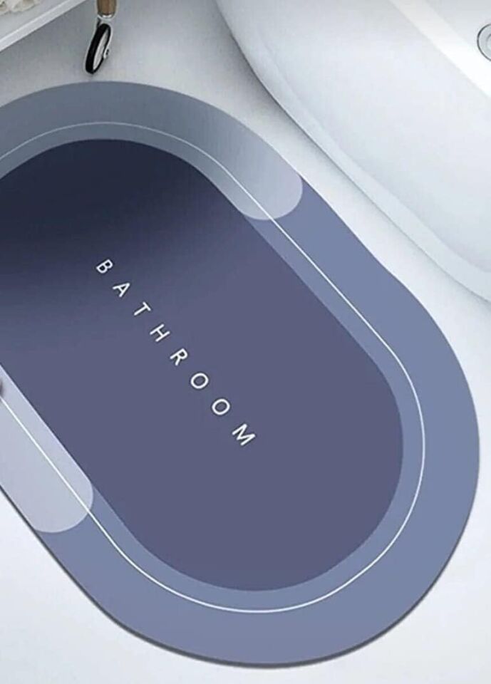 Süper Su Emici Kaymaz Tabanlı Banyo Paspası ( 40x60 )cm