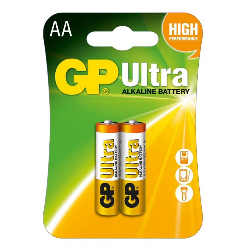 GP Ultra Alkalin AA Kalem Pil 2li