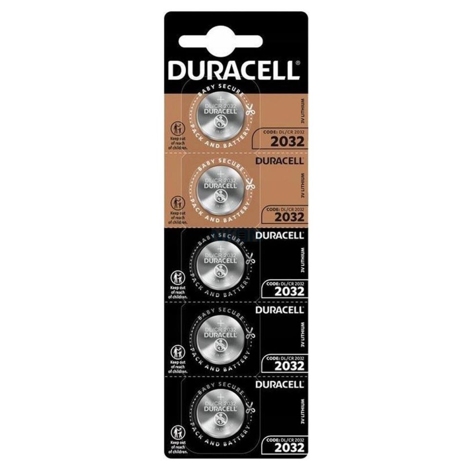 Duracell CR2032 3V Lityum Pil 5'li Paket
