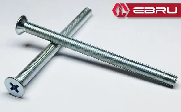 Ebru YHB Göbek Kilit, Barel Vidası M5x60 - 100 Adet