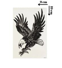 Kartal Geçici Dövme Şablonu - FF037