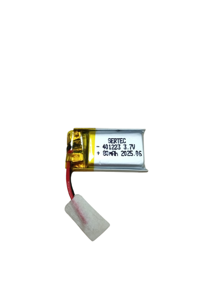 401223 3.7V 80 mAh Li-Polymer Pil (Devreli/1.5A)