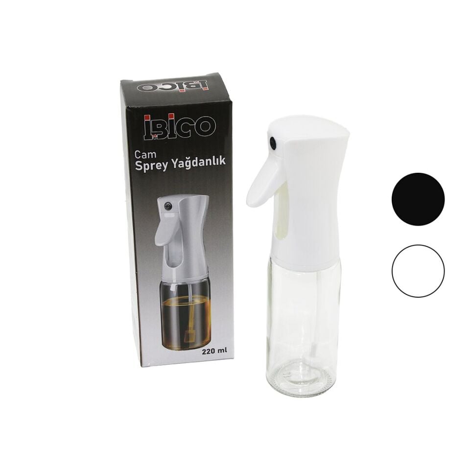 Yağdanlık CAM 220ML YAĞDANLIK SPREY SİYAH BEYAZ PLASTİK BAŞLIK