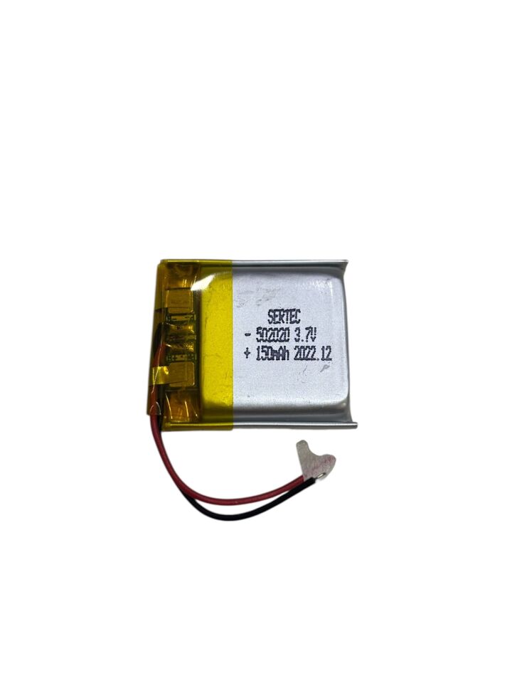 502020 3.7V 150mAh Li-Polymer Pil Devreli/1.5A