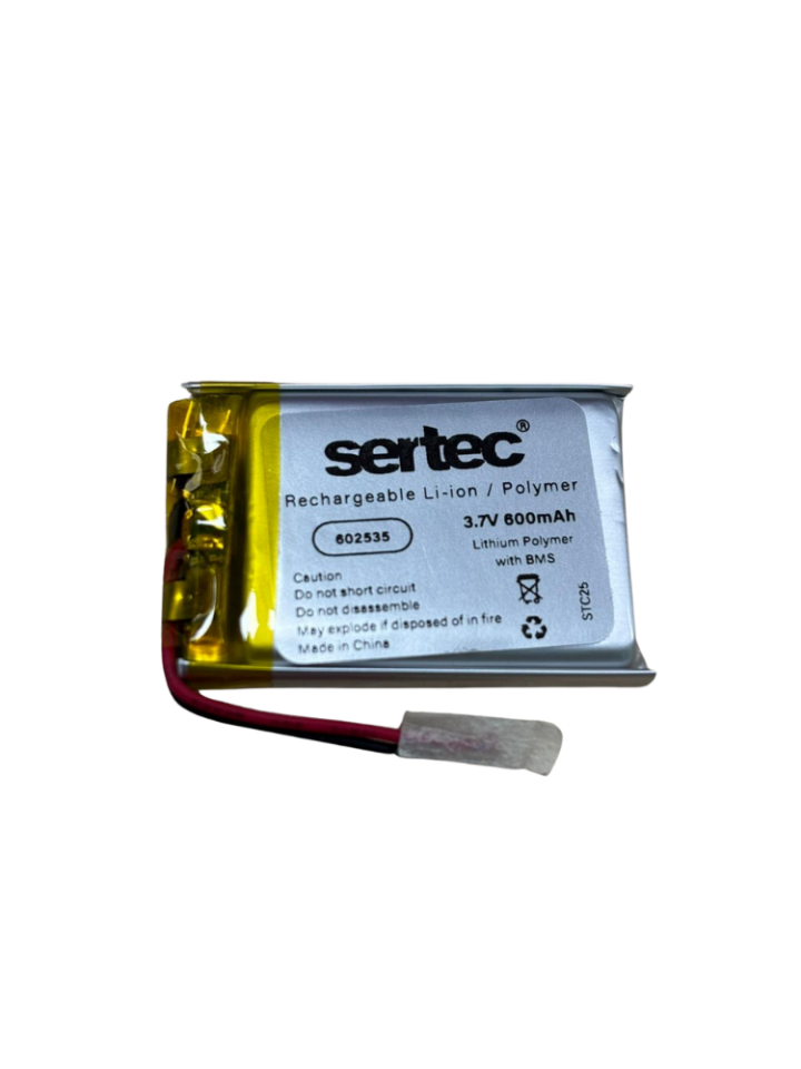 602535 3.7V 600 MAh Li-Polymer Pil (Devreli/1.5A)