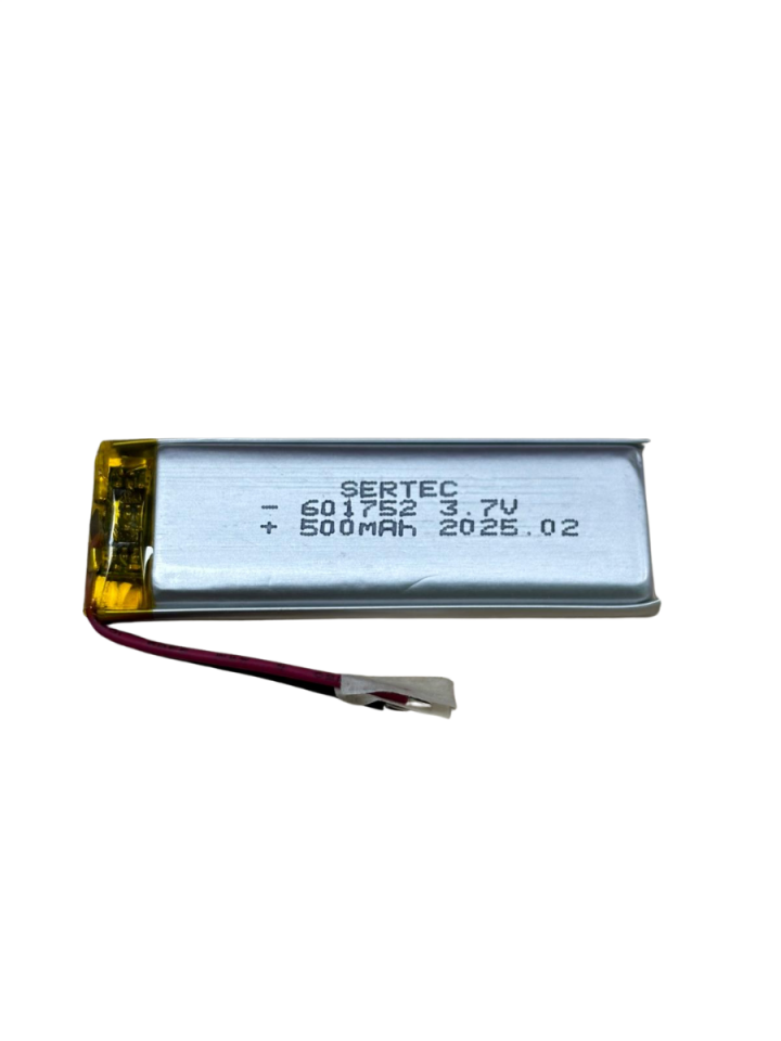 601752 3.7V 500 MAh Li-Polymer Pil (Devreli/1.5A)