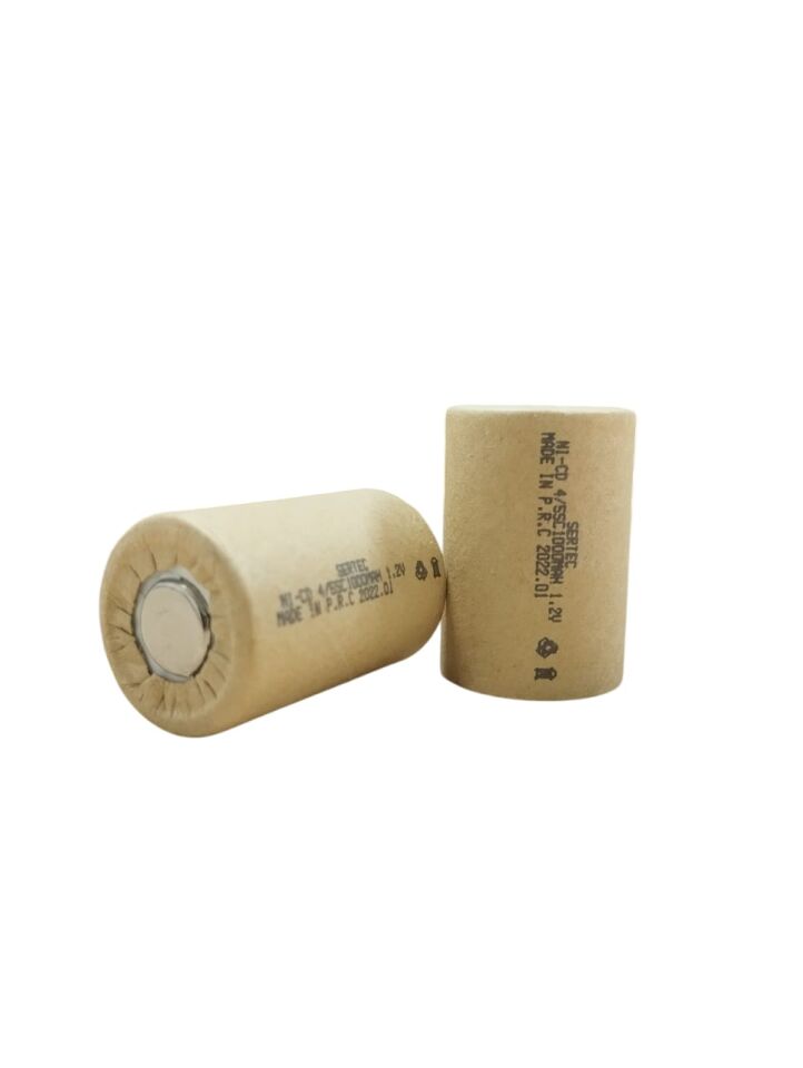 1.2V Ni-Cd  4/5 SC 1000 Mah Kağıt Şarjlı Pil 3C (Başsız/Flat Head)