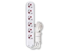 3 Mt. Kablolu 6 lı Topraklı Grup Priz