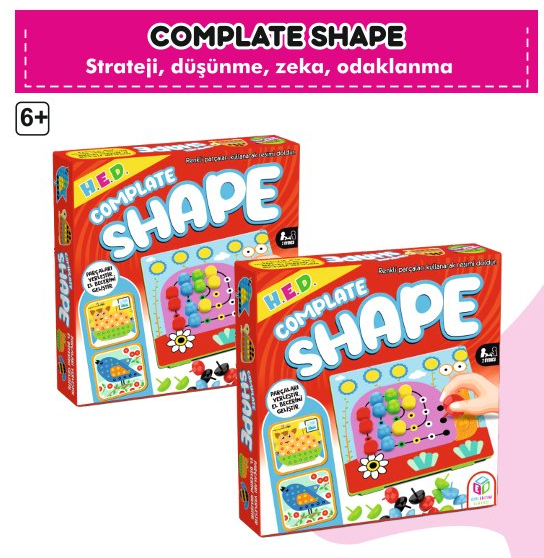 Complate Shape Renklerle Zekanı Konuşturma Oyunu