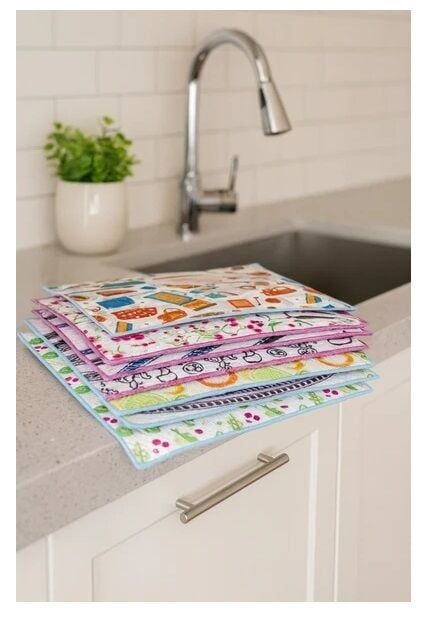 3 Adet Mikrofiber Kurutma Bulaşık Altlığı