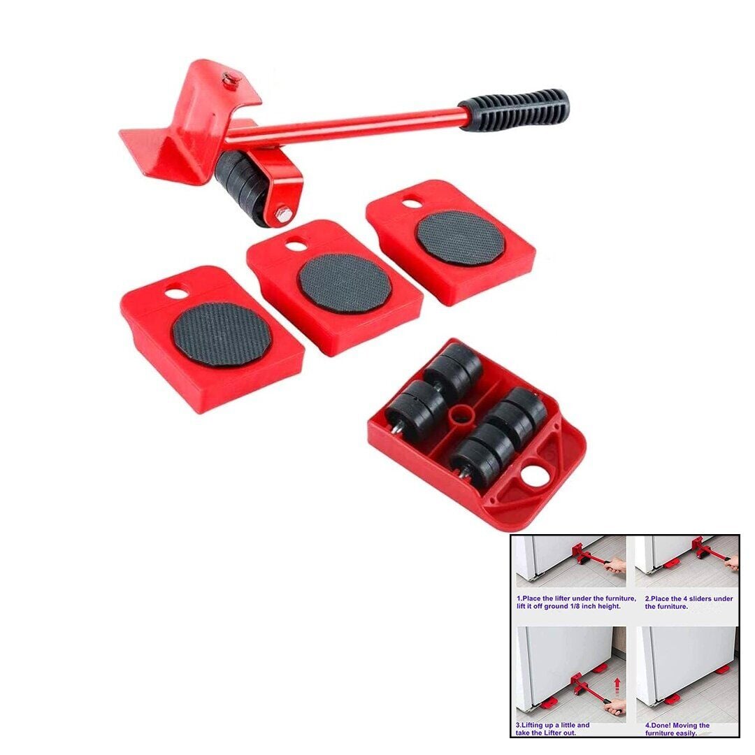 EV TİPİ KALDIRAÇ EŞYA MOBİLYA TAŞIMA APARATI 5PCS TAŞIMA KAPASİTE:150KG