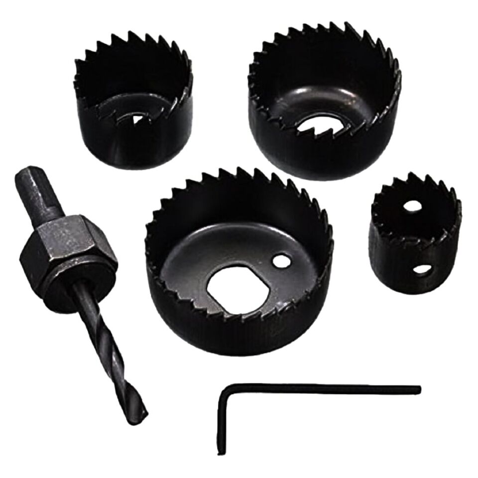 DMAX DMX-4127 ( 6PCS ) BUAT AÇMA PANÇ SETİ ( 32-38-44-54MM & 3/8 HEX & ANAHTAR ) ( METAL & AHŞAP & PLASTİK DELİK AÇMA )*100