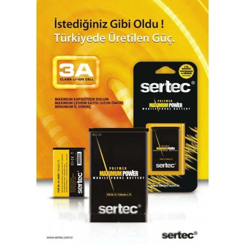 SERTEC - LG-E900 / LGIP-690N Uyumlu Batarya